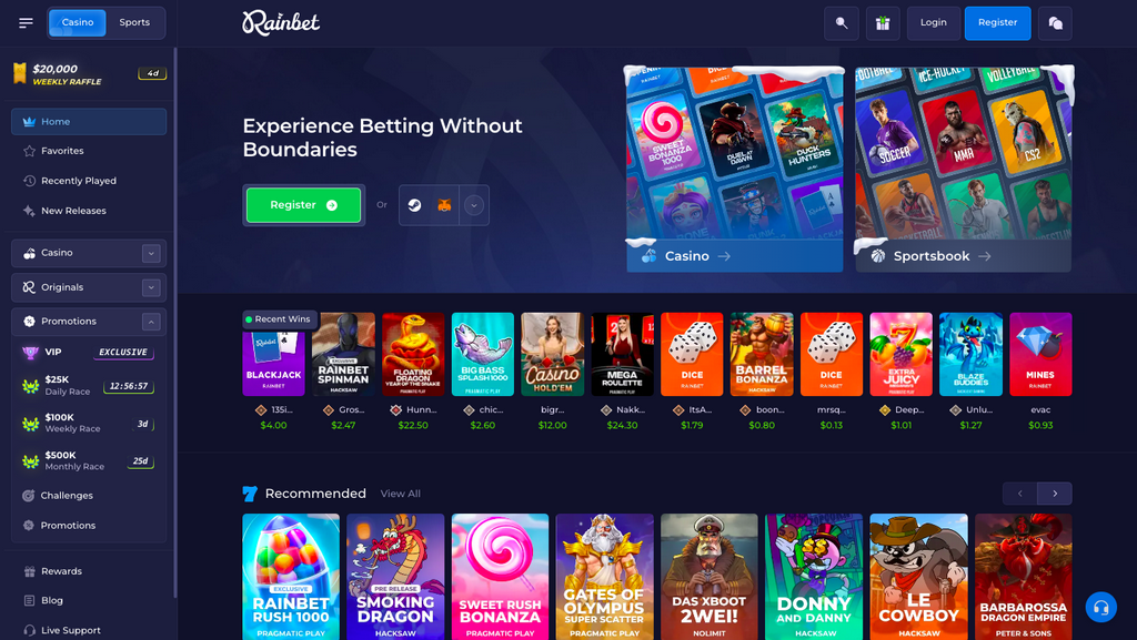 Rainbet 2026 - Online Casino, Sports Betting & Reviews